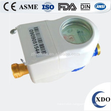 Brass domestic remote tap water flow meter